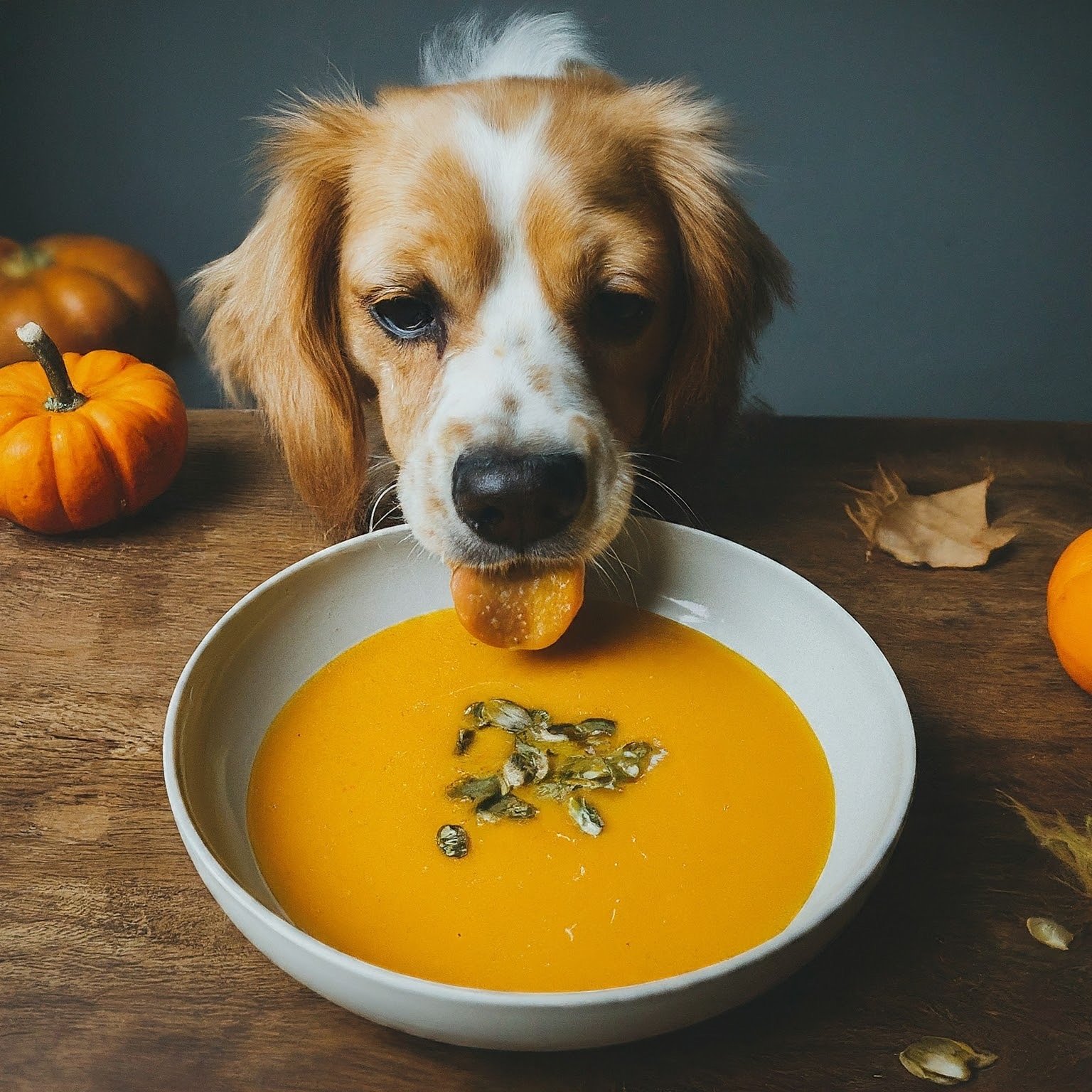 Dürfen Hunde Kürbissuppe essen?